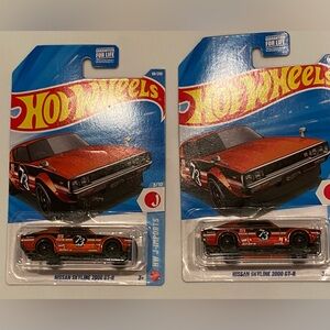 Mattel Hot Wheels Orange Nissan Skyline 2000 GT-R lot